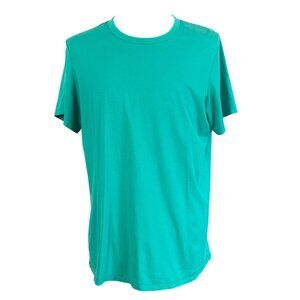 Lululemon Mens Crew Neck Short Sleeve T-Shirt Green Lightweight & Breathable Siz